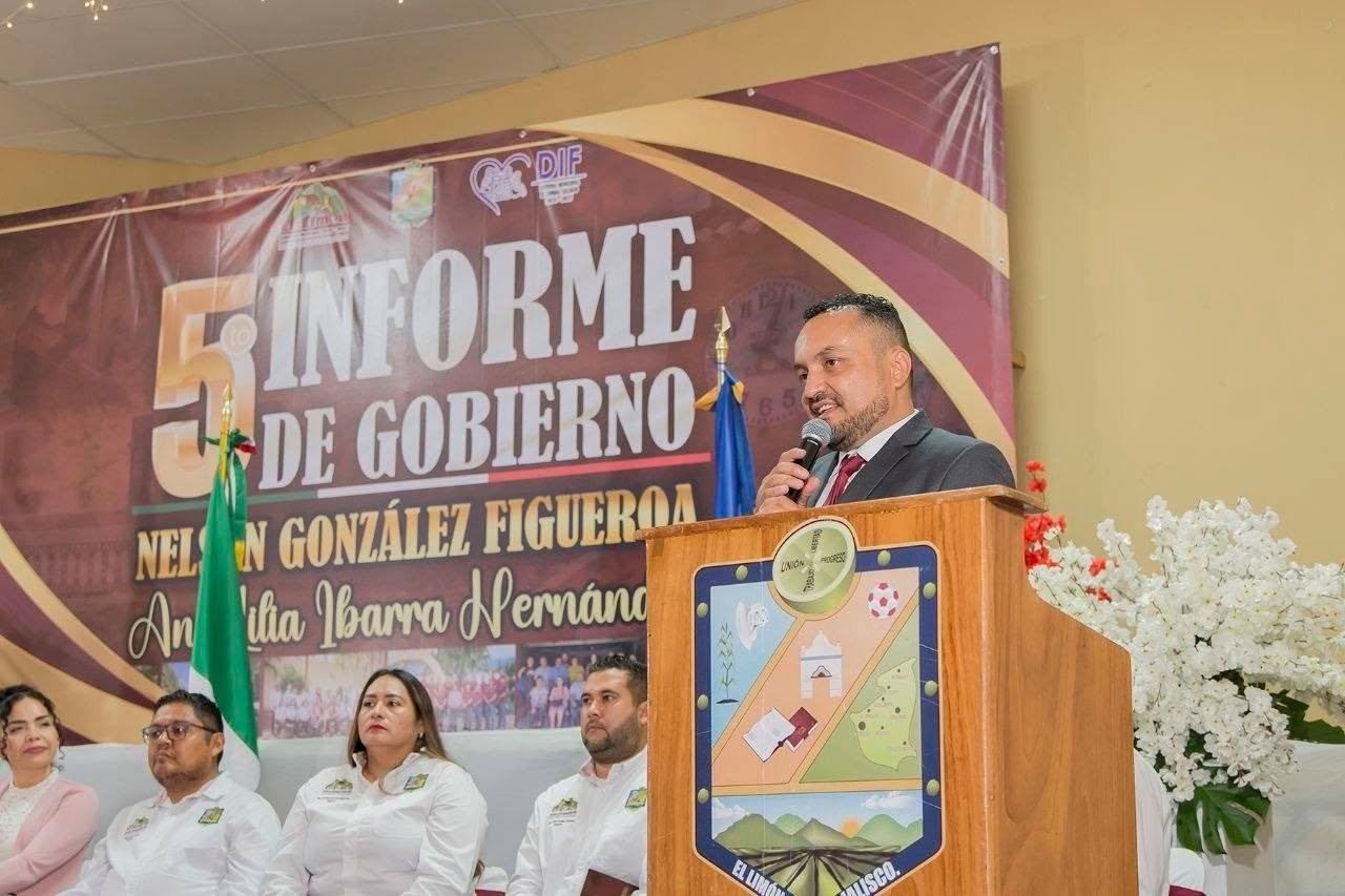 Nelson González Figueroa presenta su quinto Informe de Gobierno y destaca finanzas sanas, obra pública y gestión de recursos